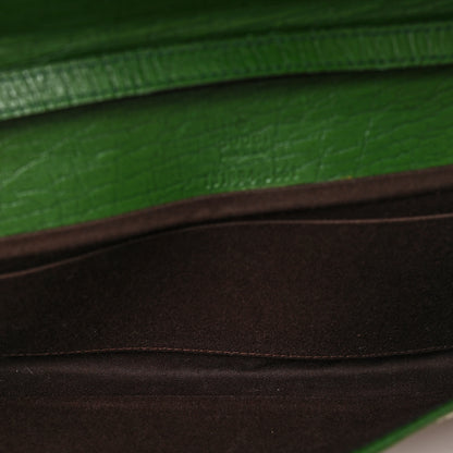 Gucci Monogram Bamboo Web Clutch Green 4 of 7