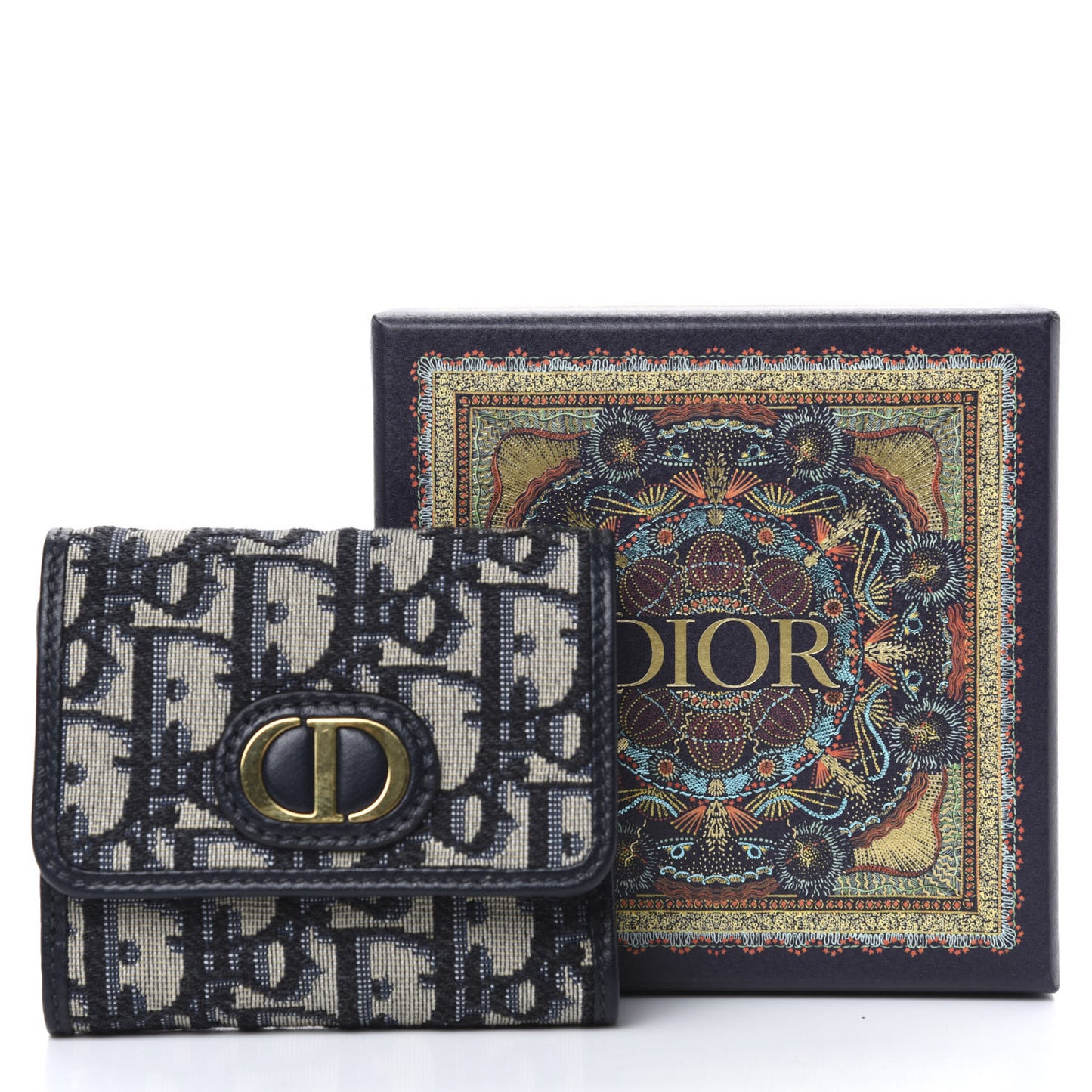 Oblique 30 Montaigne Lotus Wallet Blue