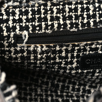 Chanel Tweed Calfskin Tweedy Single Flap Grey 10 of 10