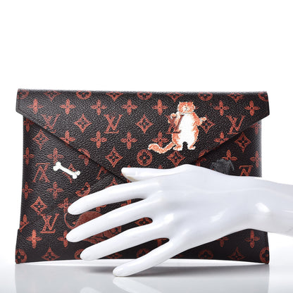 Louis Vuitton Catogram Kirigami Pochette Set Marron White Black 3 of 8