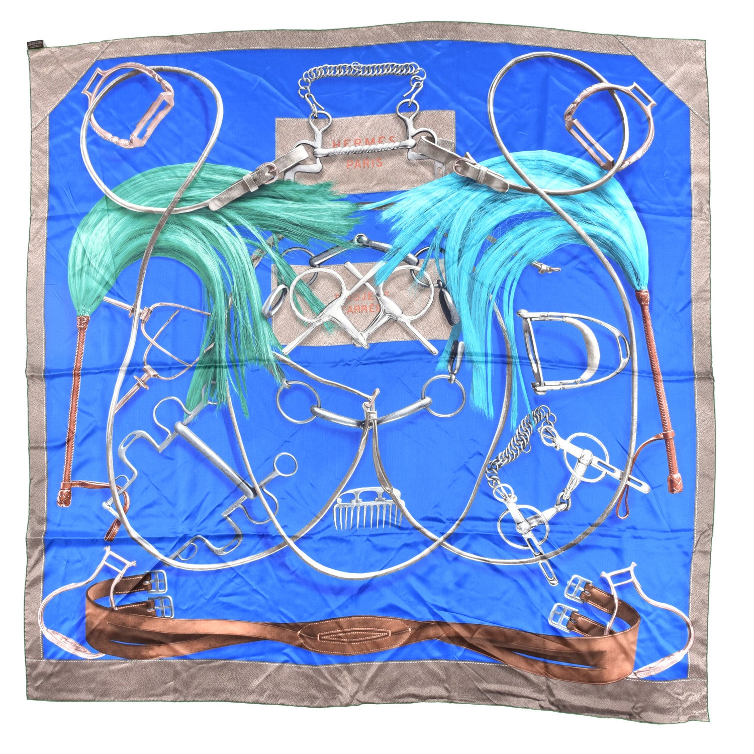 Hermes Silk Projets Carres Scarf 140 1 of 3