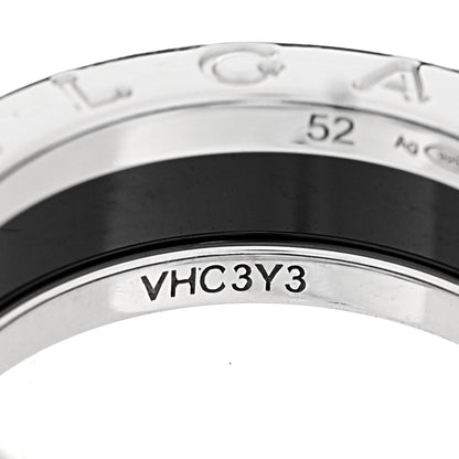 Bulgari Sterling Silver Ceramic Save The Children One-Band Ring 52 6 4 of 7