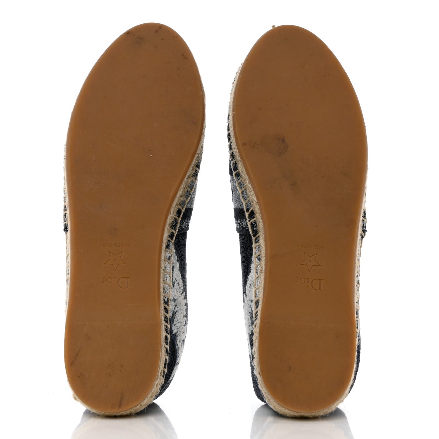 Canvas Tie and Dior Embroidered Granville 15mm Espadrilles 38 Denim