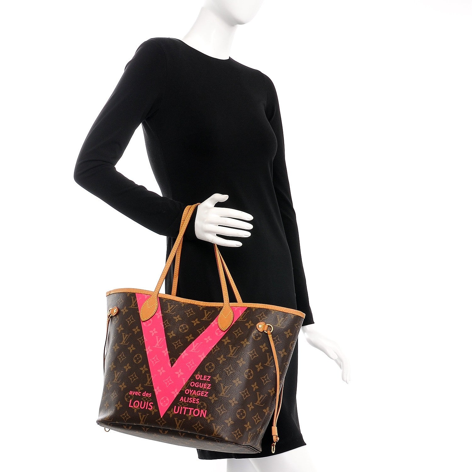 Louis Vuitton Monogram V Neverfull MM Grenade 2 of 9