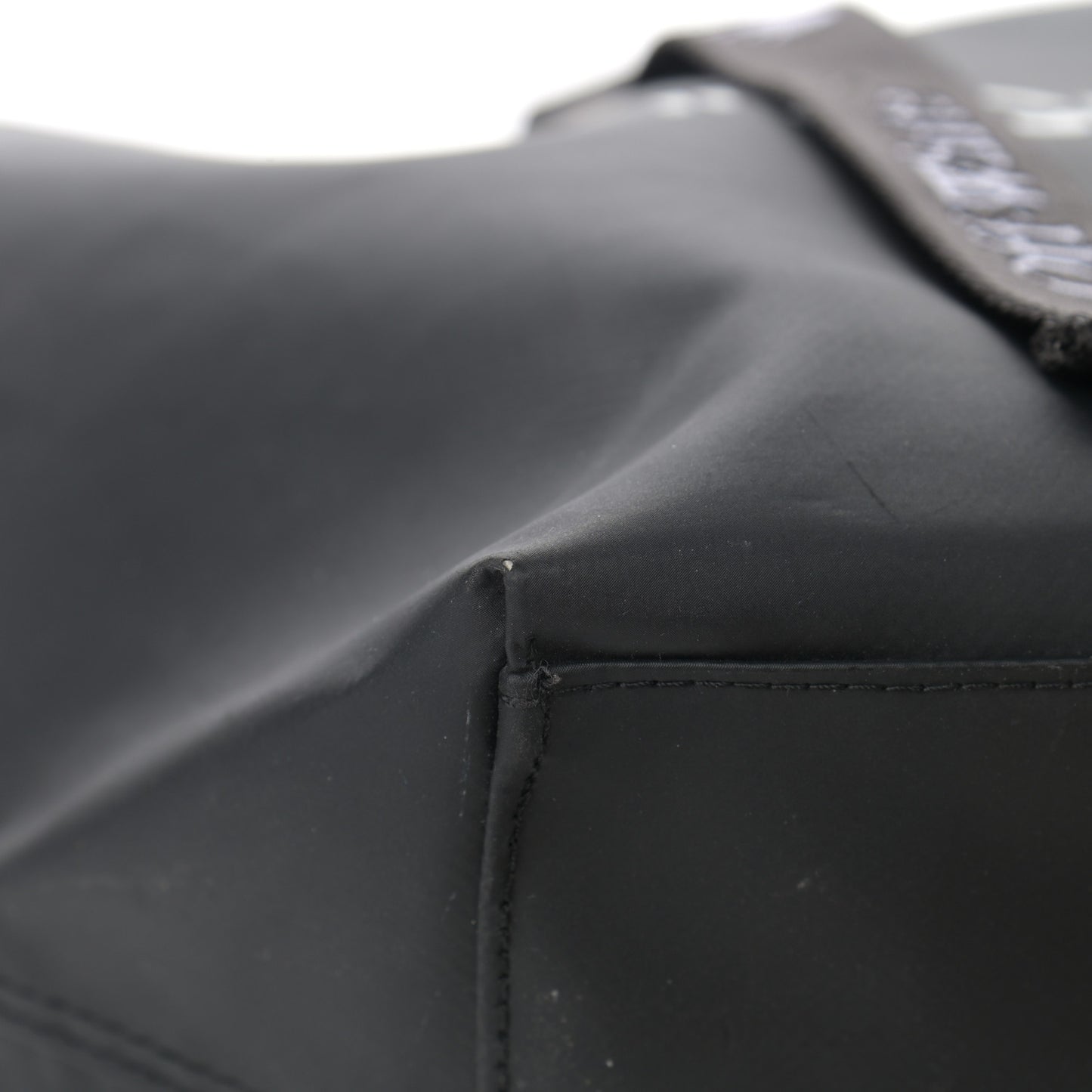 Nylon Sculpture Tote Bag Black
