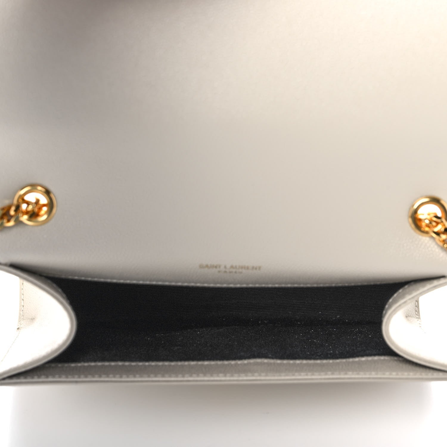 Saint Laurent Grain De Poudre Small Monogram Kate Satchel Crema Soft 5 of 11