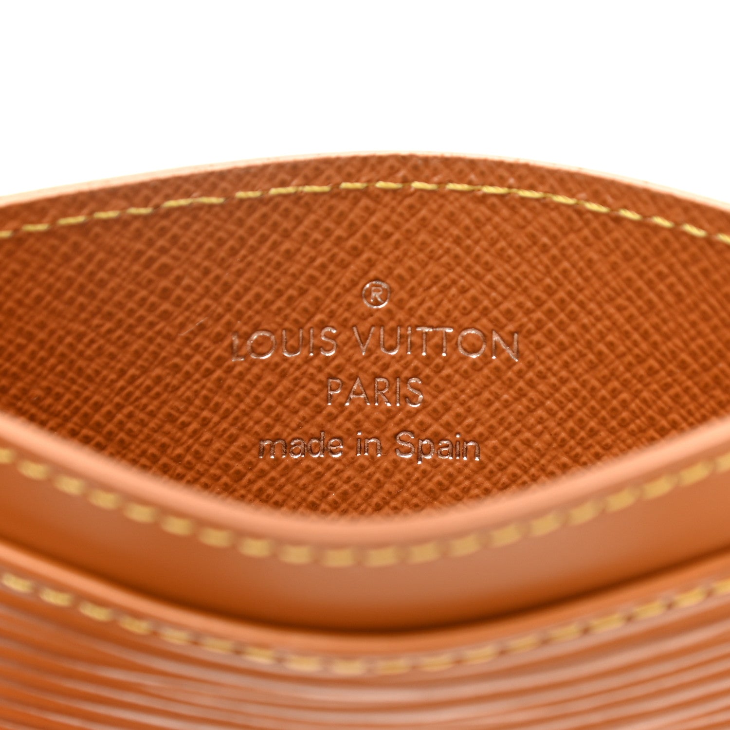 Louis Vuitton Epi Card Holder Honey Gold 6 of 8