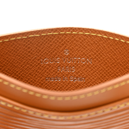 Louis Vuitton Epi Card Holder Honey Gold 6 of 8