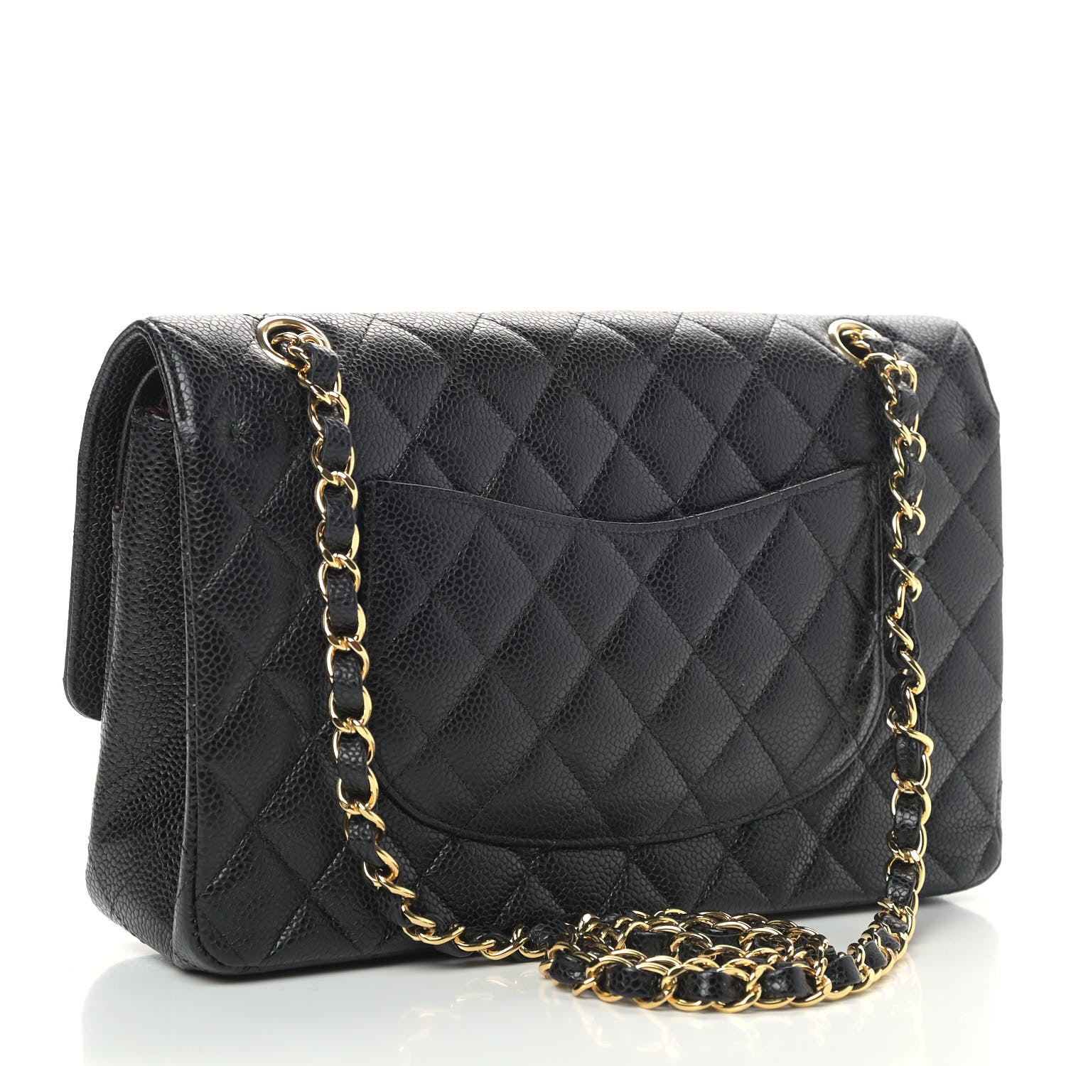 Chanel Caviar Quilted Medium Double Flap Black 3 of 9