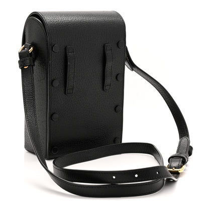 Gucci Dollar Calfskin Vertical Horsebit 1955 Crossbody Bag Black 3 of 10