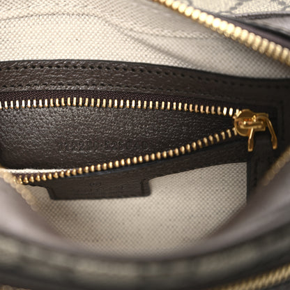Gucci GG Supreme Monogram Textured Dollar Calfskin Mini Ophidia Flap Shoulder Bag Beige Ebony New Acero 6 of 10