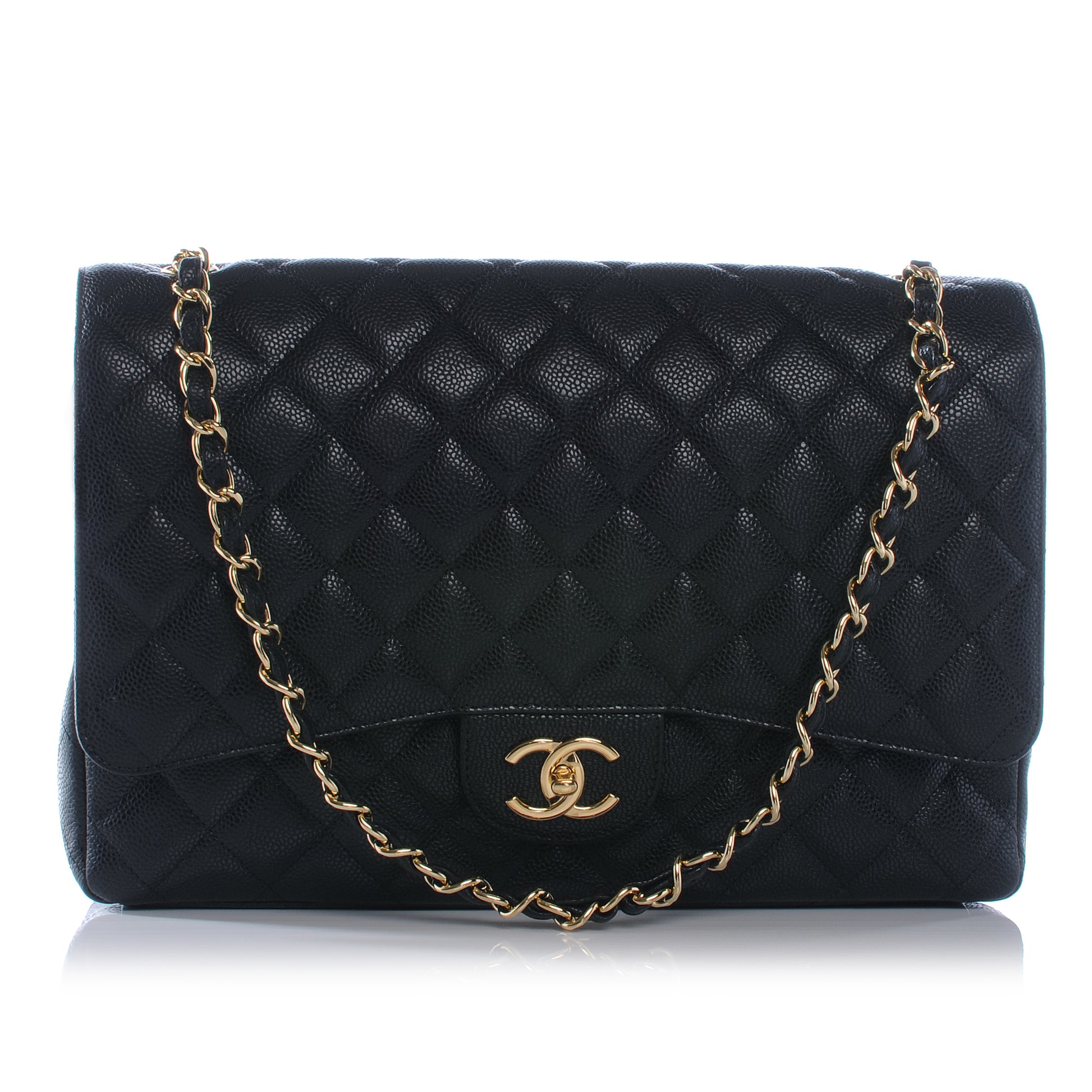 Chanel Caviar Quilted Maxi Double Flap Black 1 of 7