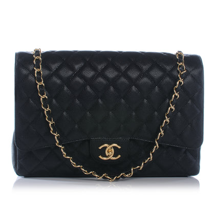 Chanel Caviar Quilted Maxi Double Flap Black 1 of 7