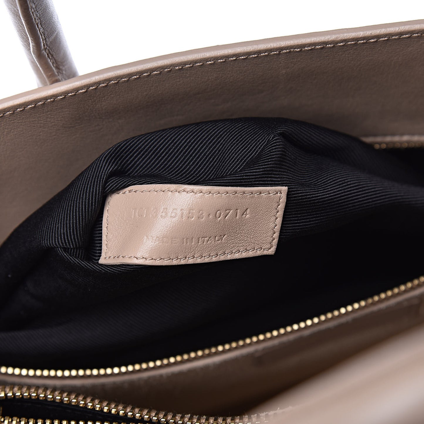 Calfskin Small Sac De Jour Dark Beige