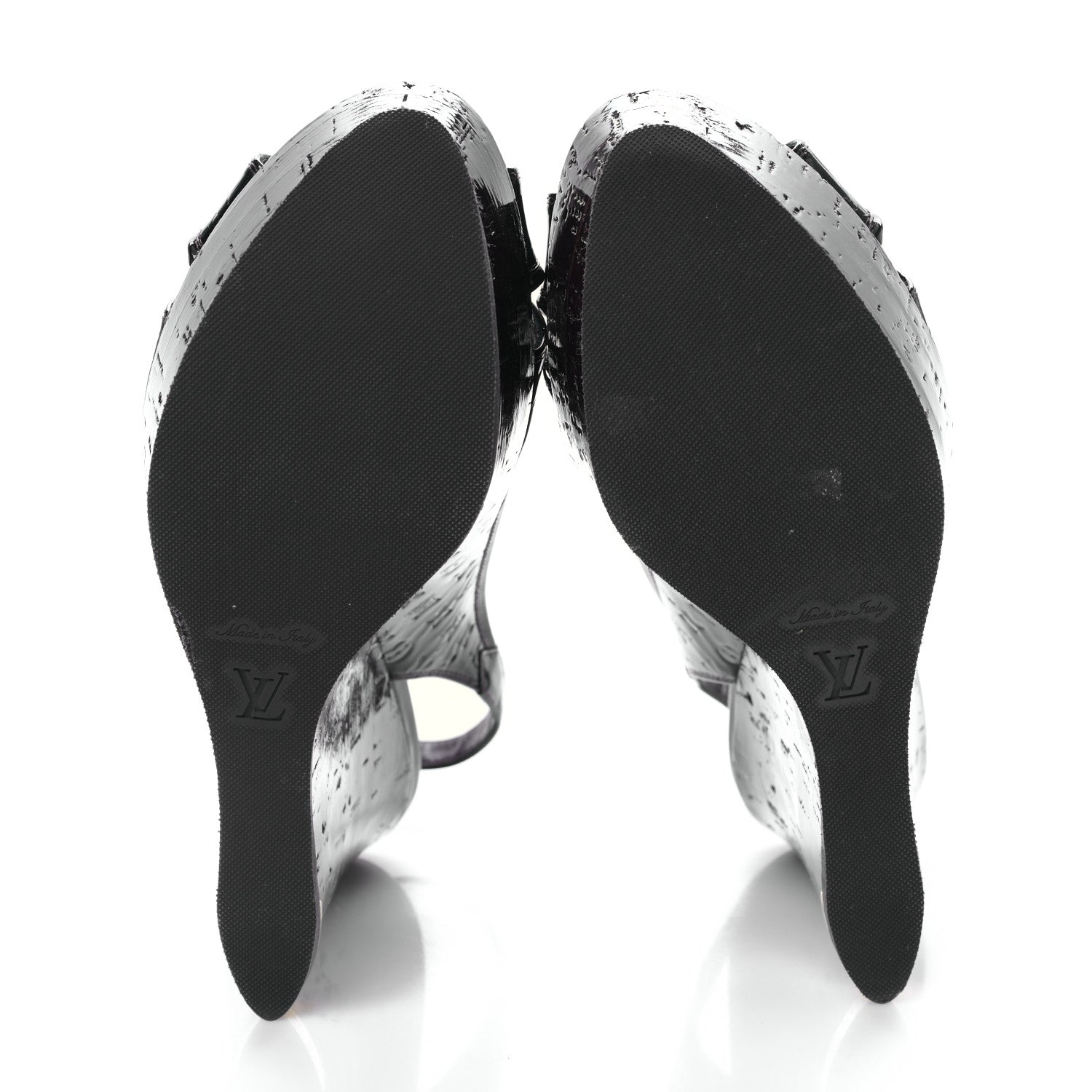 Louis Vuitton Monogram Vernis Wedge Sandal 40 Amarante 5 of 8