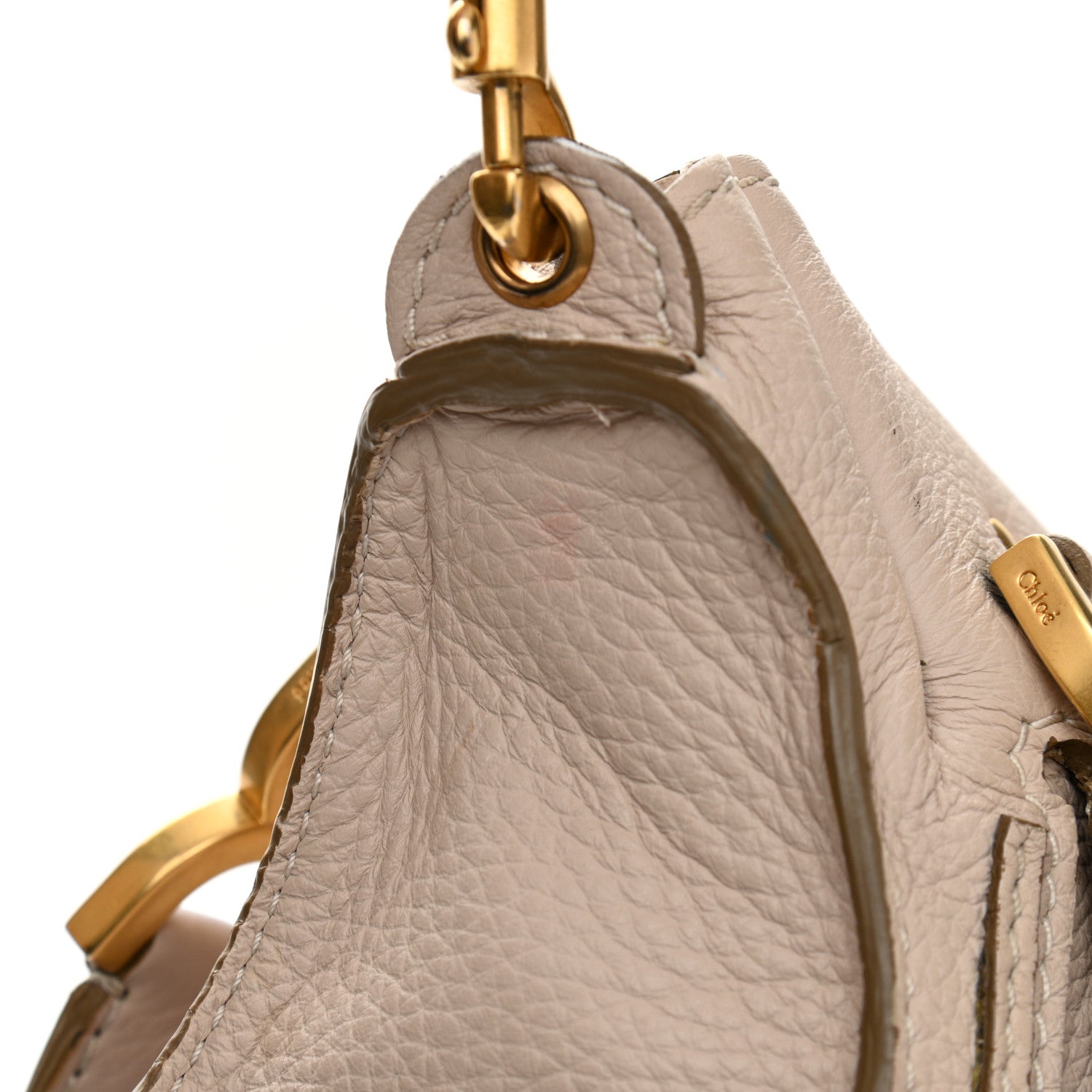 Chloe Calfskin Medium Marcie Satchel Powder Beige 12 of 17