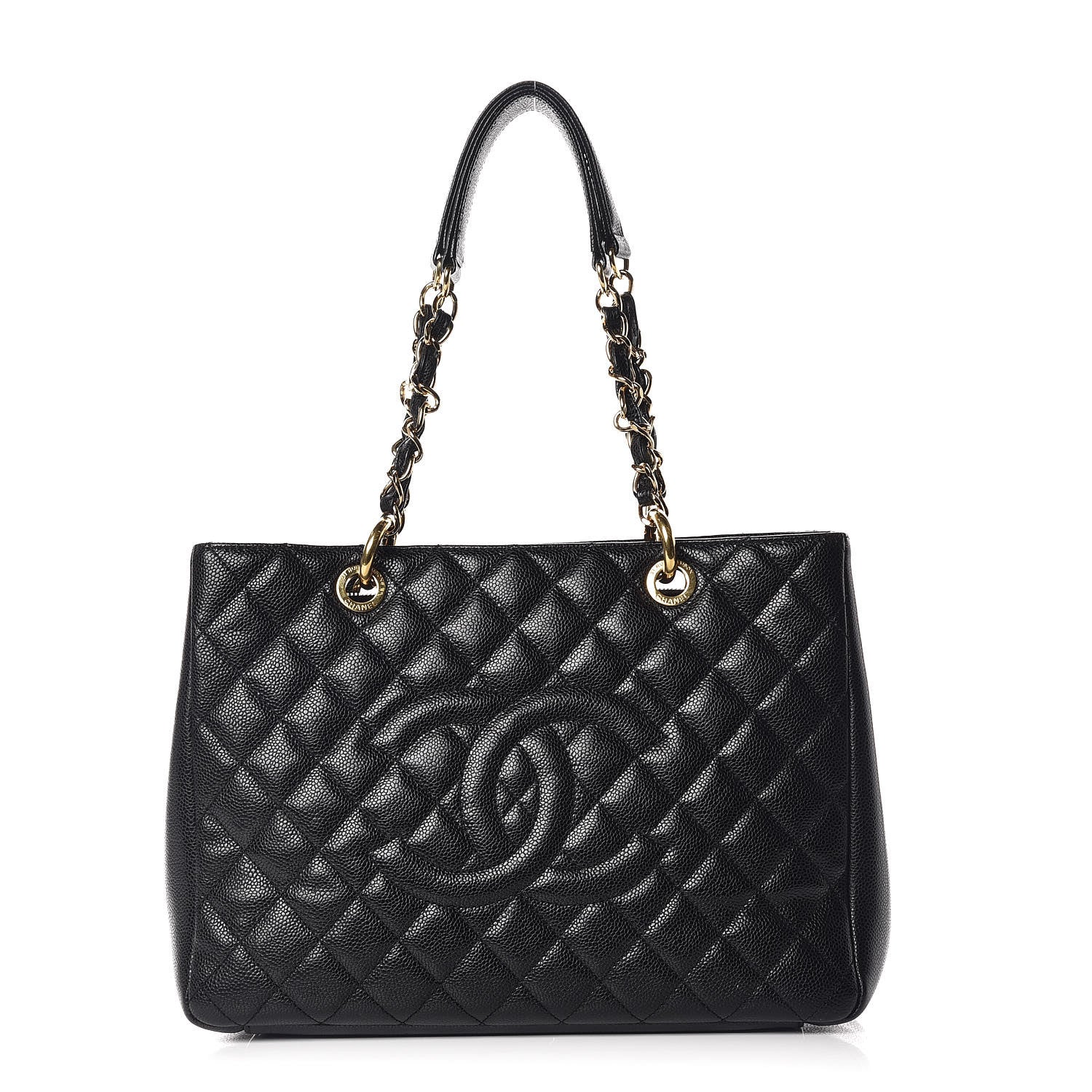 Chanel Caviar Quilted Grand Shopping Tote GST Black 1 of 11
