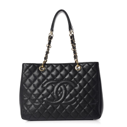 Chanel Caviar Quilted Grand Shopping Tote GST Black 1 of 11