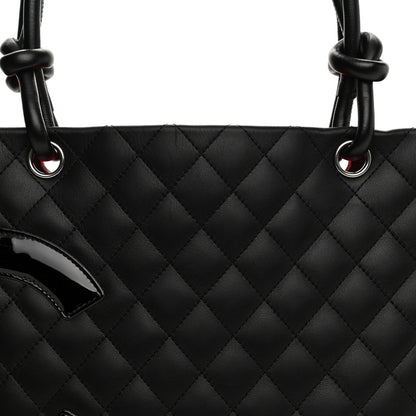 Chanel Calfskin Quilted Large Cambon Tote Black 8 of 10