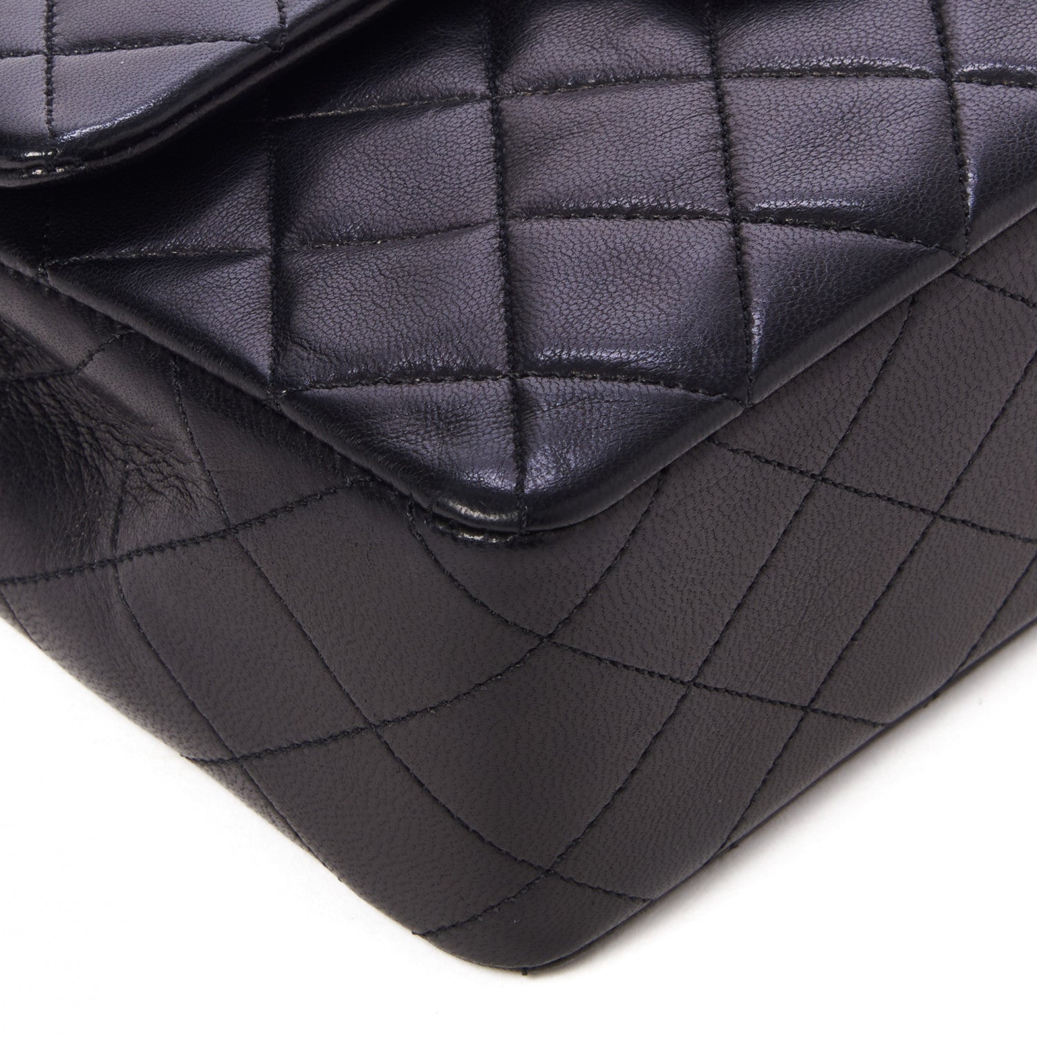 Chanel Lambskin Quilted Mini Square Flap Bag Black 6 of 10