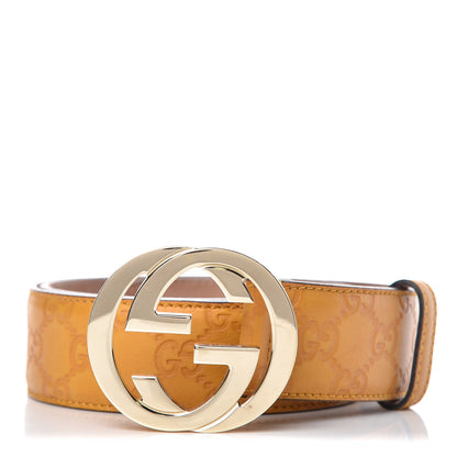 Gucci Guccissima Signature Interlocking G 40mm Belt 90 36 Nectarine 1 of 7