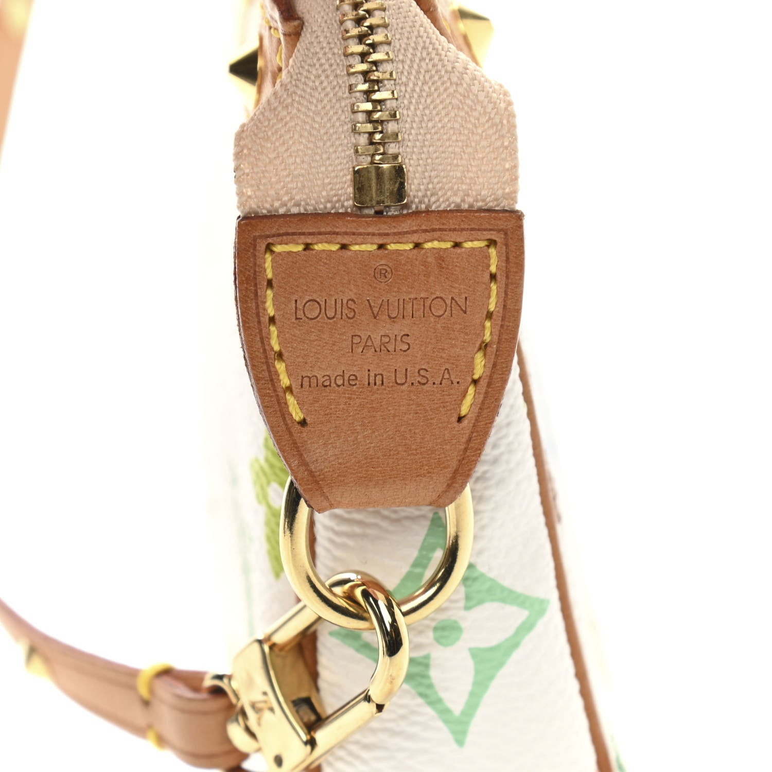 Louis Vuitton Monogram Multicolor Pochette Accessories White 6 of 10