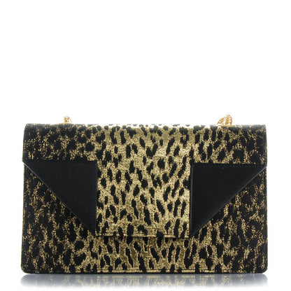 Saint Laurent Jacquard Leopard Print Small Betty Gold Black 1 of 8