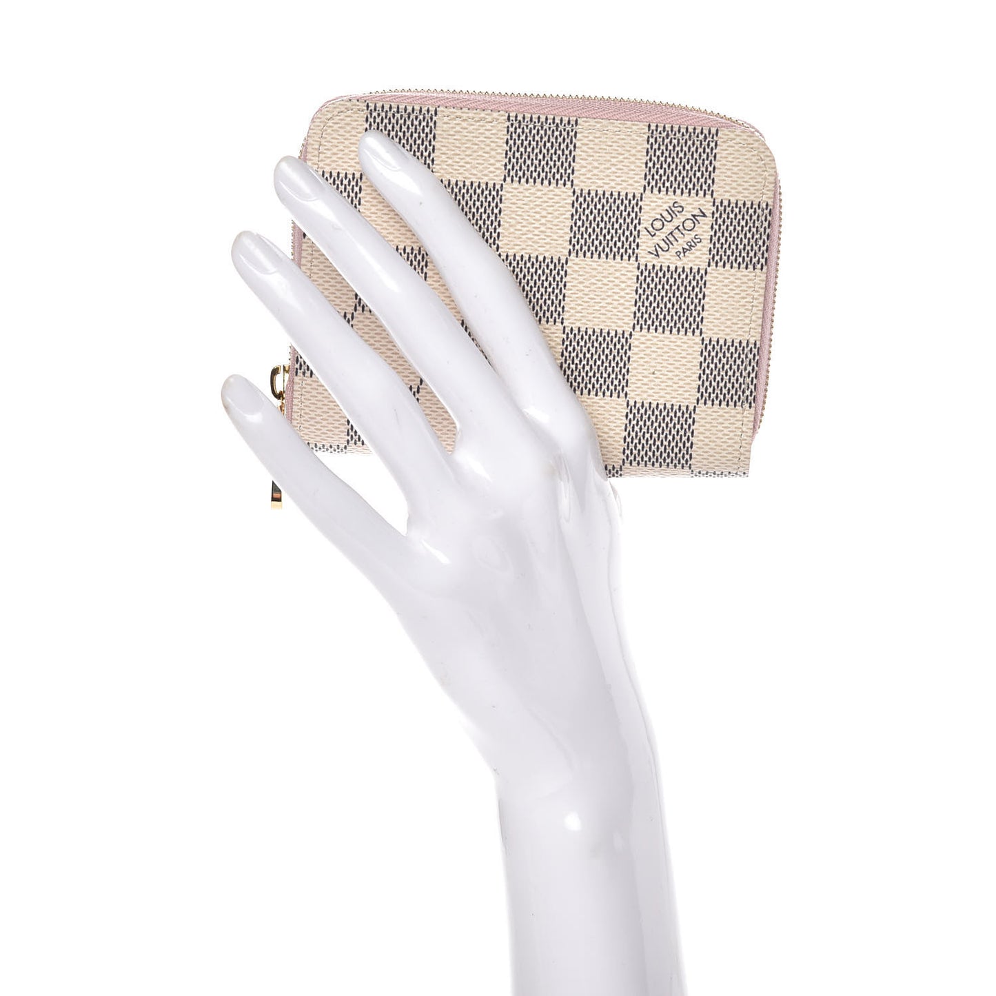 Damier Azur Zippy Coin Purse Rose Ballerine