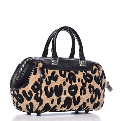 Louis Vuitton Jacquard Velvet Leopard Print Stephen Sprouse Baby Bag 3 of 10