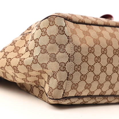 Gucci Monogram Large Positano Tote Brown 10 of 12