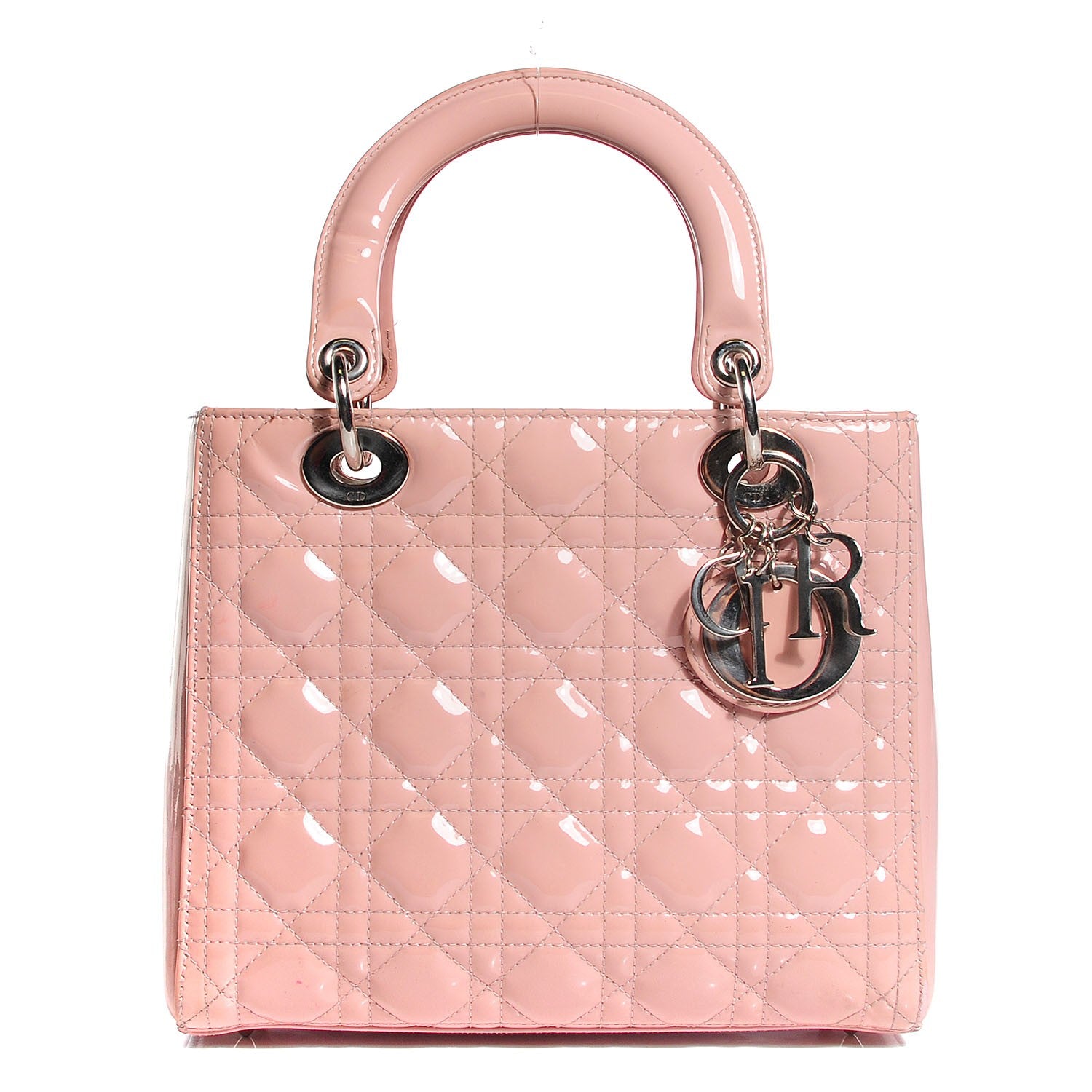 Christian Dior Patent Cannage Medium Lady Dior Rose Clair 1 of 10