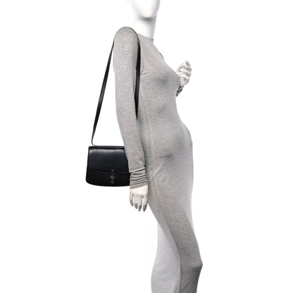The Row Polished Saddle Calfskin Sofia 8.75 Shoulder Bag Black 2 of 9