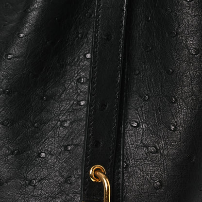 Hermes Ostrich Picotin Lock 18 Black 8 of 12
