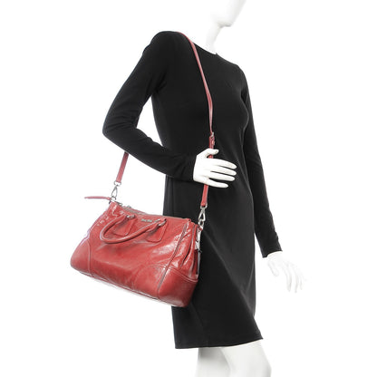 Miu Miu Vitello Shine Top Handle Satchel Bruyere 2 of 9