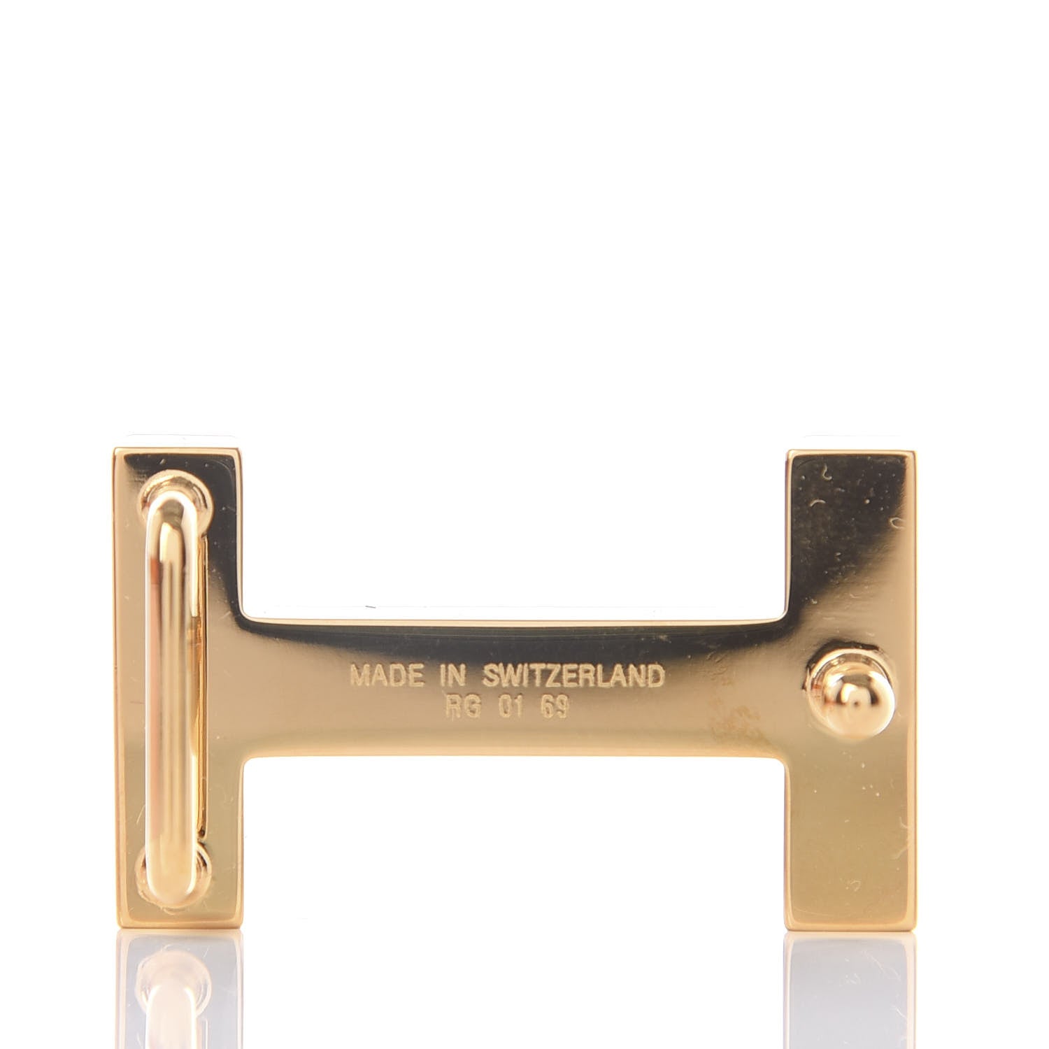 Hermes Swift Epsom 13mm Focus Belt 75 Black Gold 4 of 5