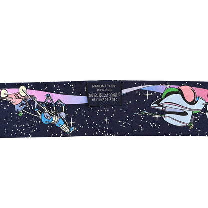 Hermes Silk Space Derby Twilly Marine Rose Multicolor 4 of 5