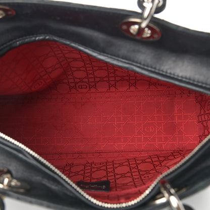 Christian Dior Lambskin Cannage Large Lady Dior Black 4 of 14
