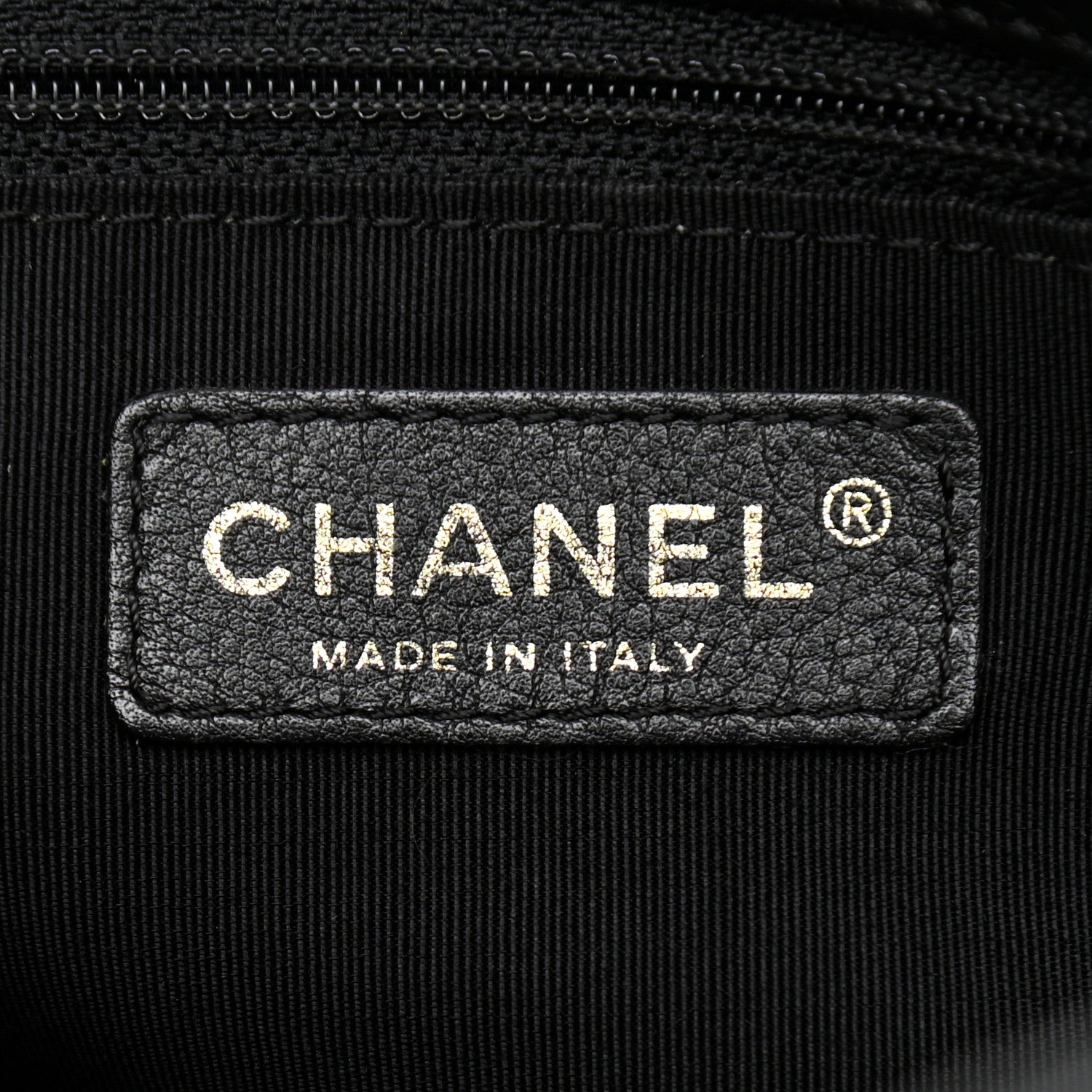 Chanel Calfskin Cerf Executive Shopper Tote Black 7 of 14
