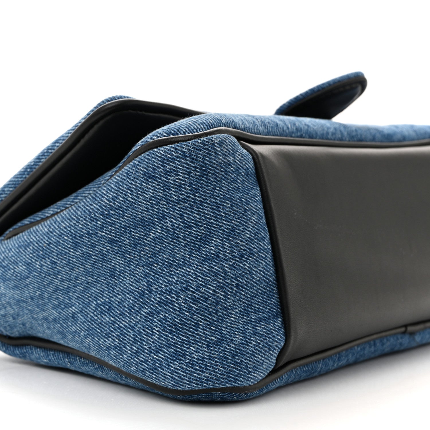 Jacquemus Soft Padded Denim Calfskin Le Bambimou Blue Black 8 of 9