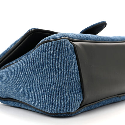 Jacquemus Soft Padded Denim Calfskin Le Bambimou Blue Black 8 of 9