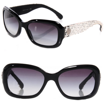 Chanel Tweed Boy CC Sunglasses 5240 White 1 of 4