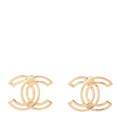Chanel Metal Obazine CC Earrings Gold 1 of 5