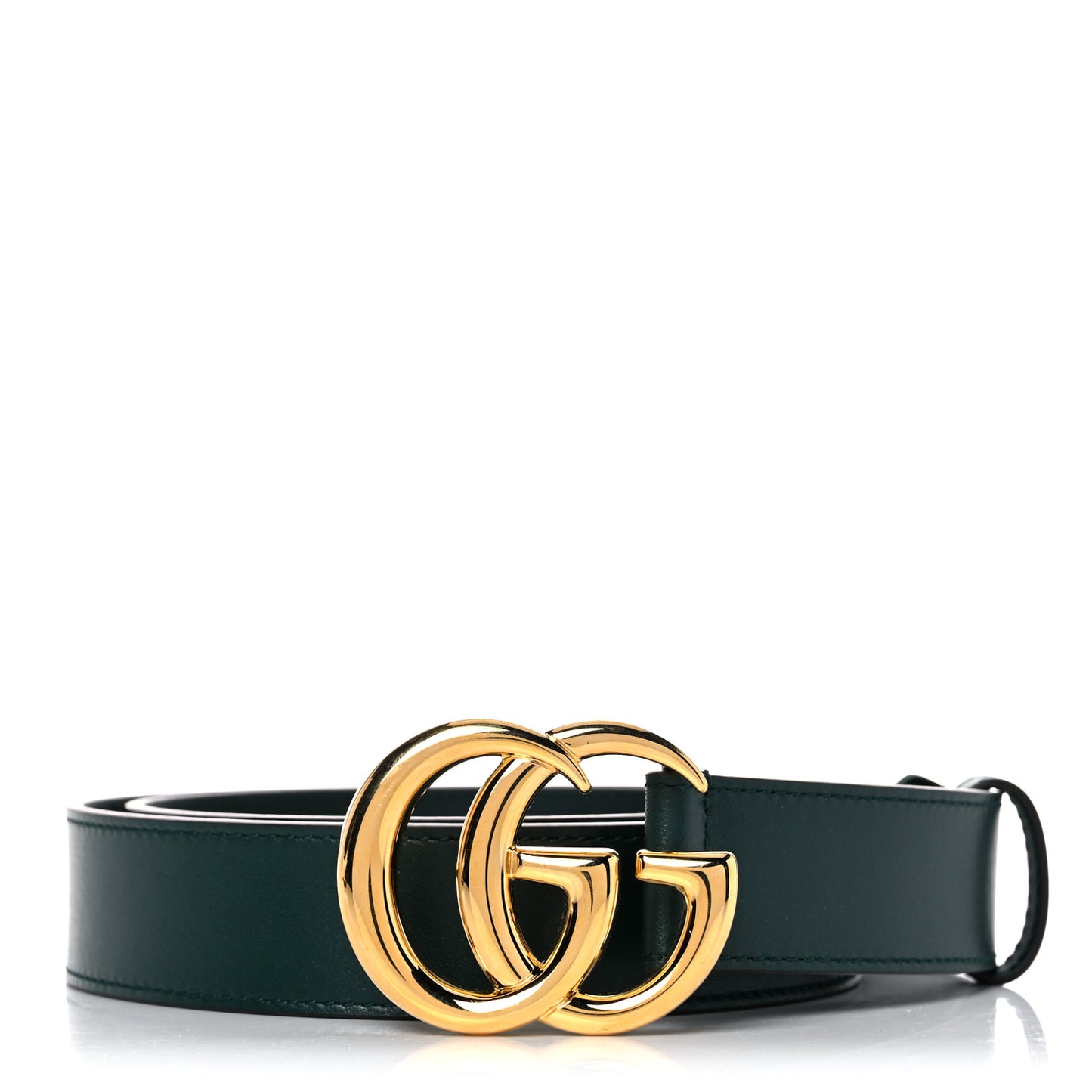 Plutone Calfskin Double G 30mm Belt 85 34 Verde