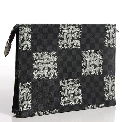 Louis Vuitton Damier Graphite Rope Pochette Voyage White 3 of 8
