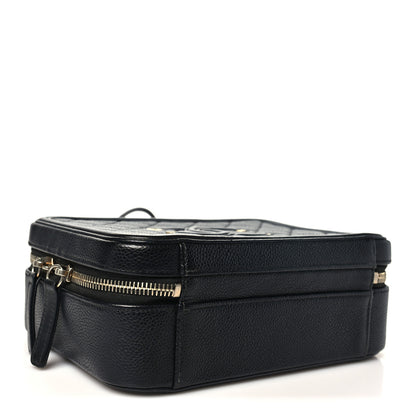 Chanel Caviar Quilted Medium CC Filigree Vanity Case Black 4 of 10