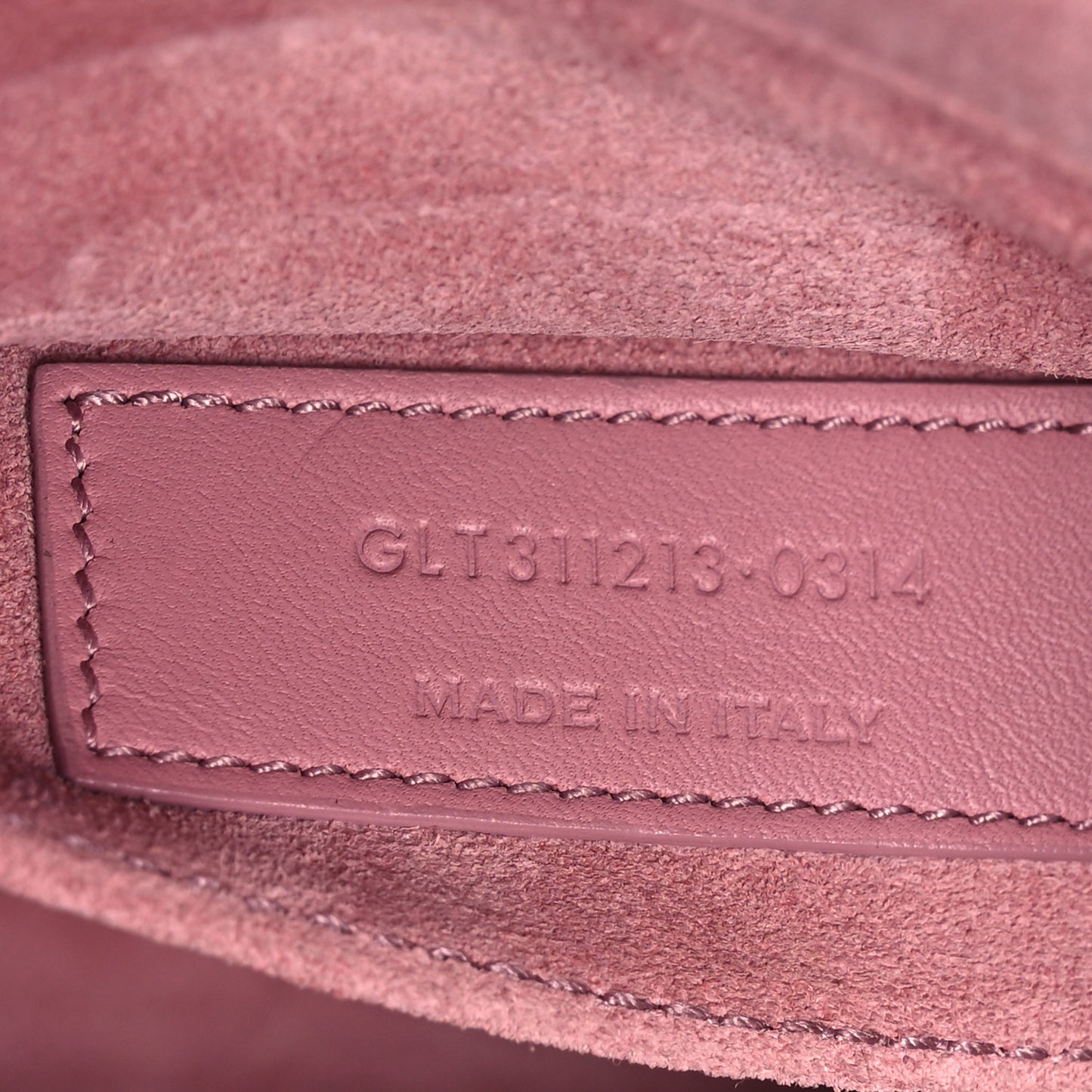 Calfskin Classic Y Ligne Clutch Dark Rose