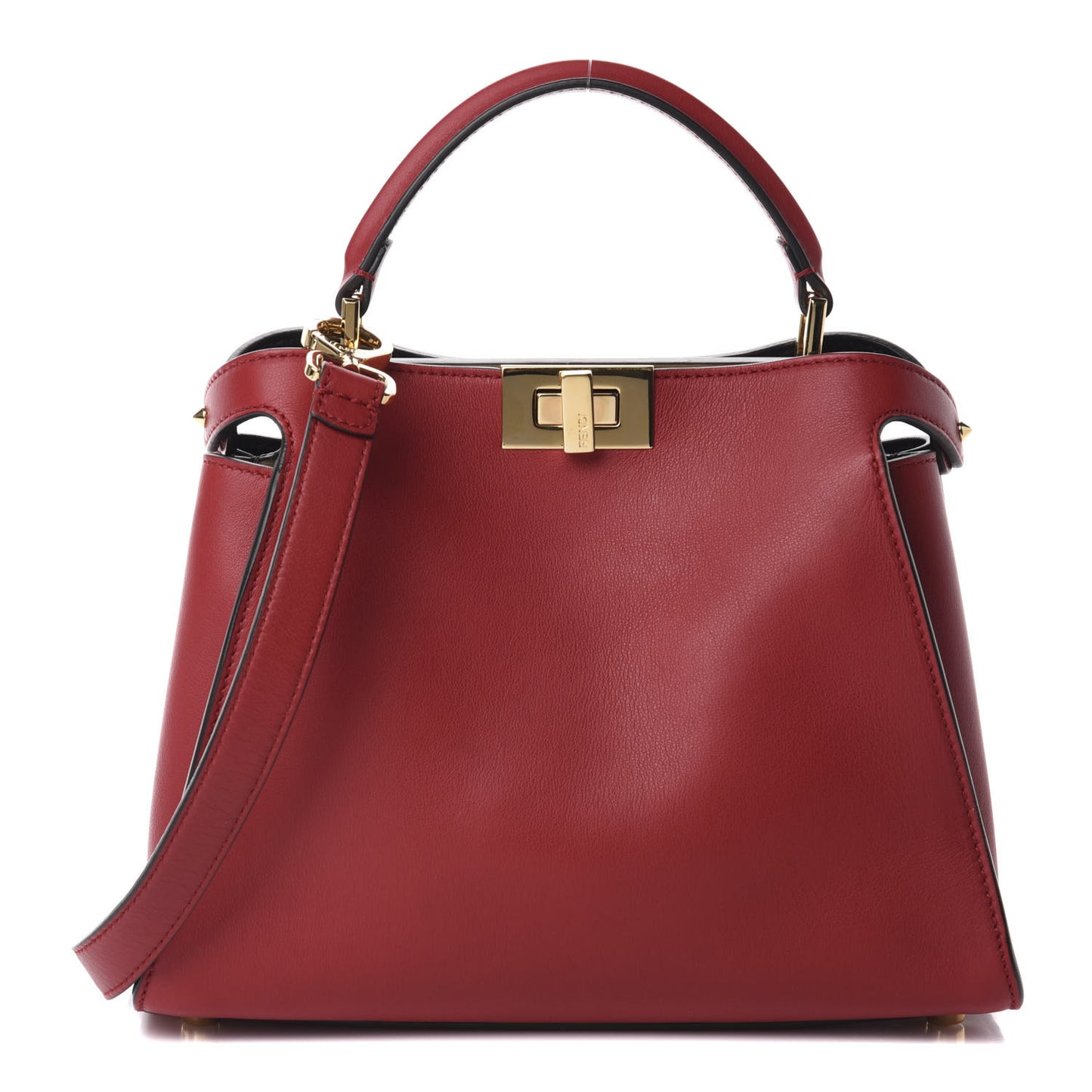 Vitello Tahiti Burro Bi-Color Medium Peekaboo Iconic Essentially Satchel Fragola Orzo