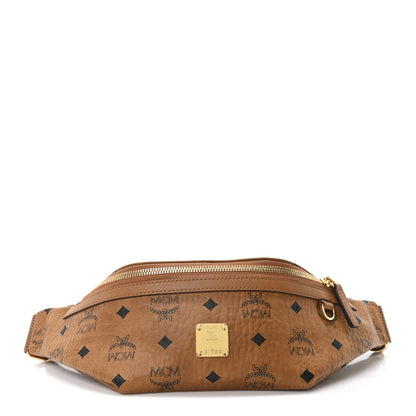 MCM Visetos Small Fusten Belt Bag Cognac 1 of 10