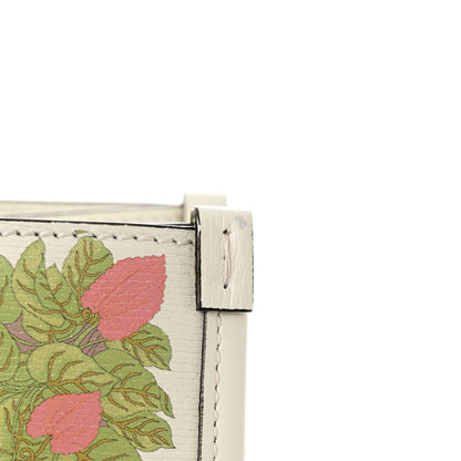 Gucci New Shangai Calfskin Tiger Savanah Textured Calfskin Medium Tote Chalky White Multicolor 14 of 15