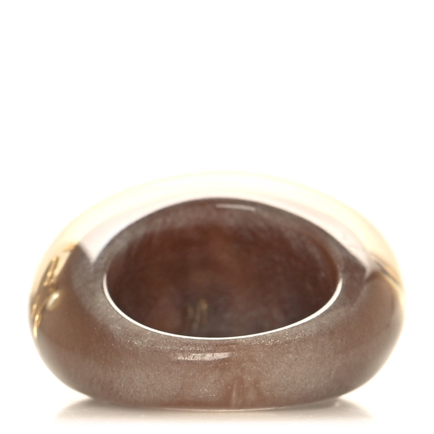 Louis Vuitton Resin Swarovski Crystal Inclusion Ring M Beige 3 of 4